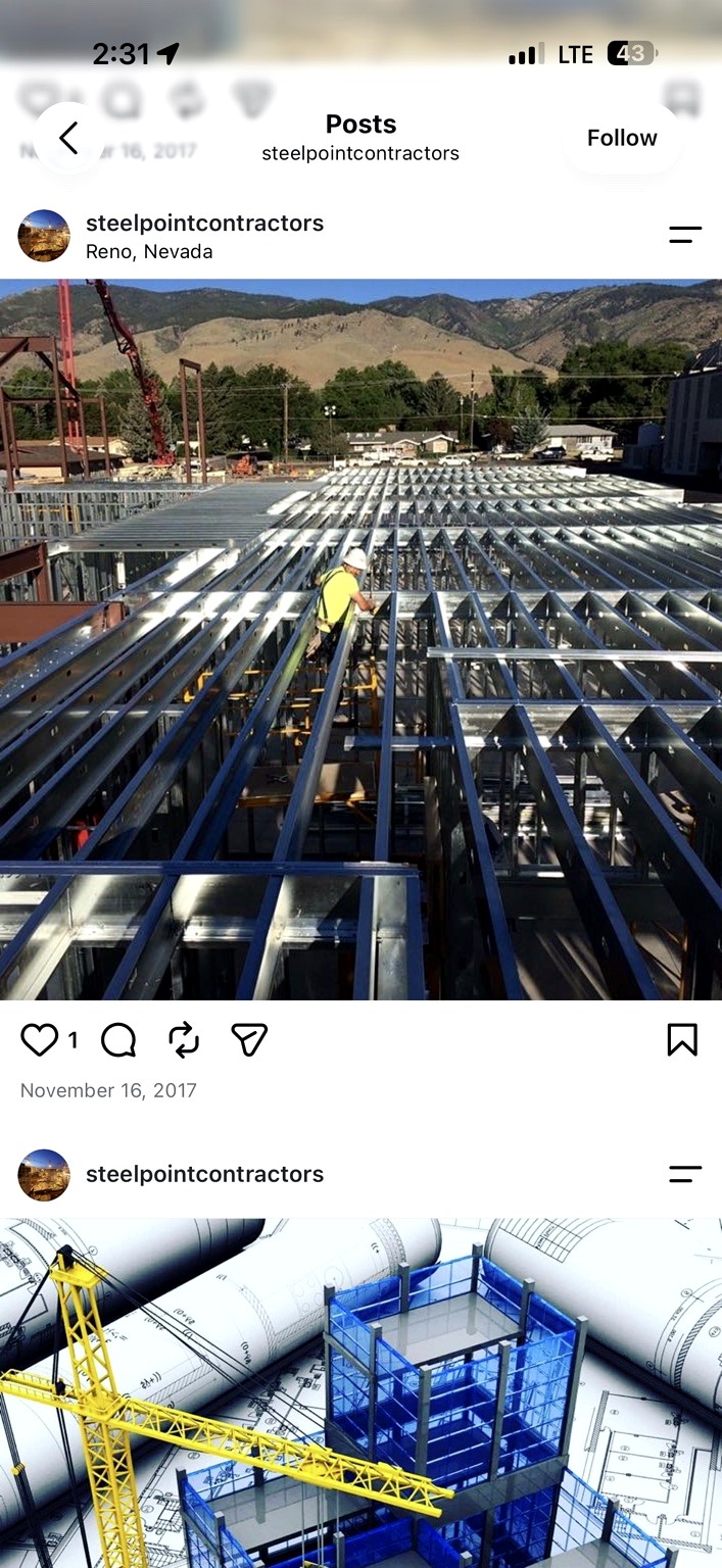 Commercial construction project